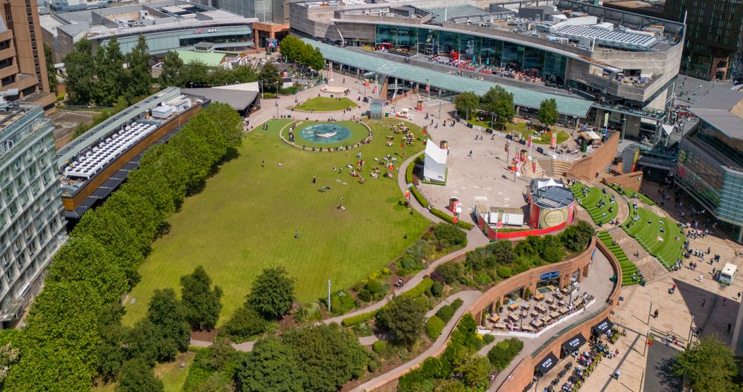 Aerial picture Liverpool ONE