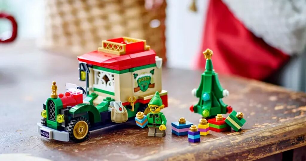 santas delivery truck lego